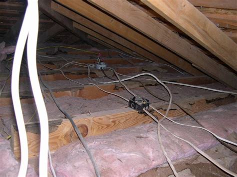 loft junction box|attic insulation junction box.